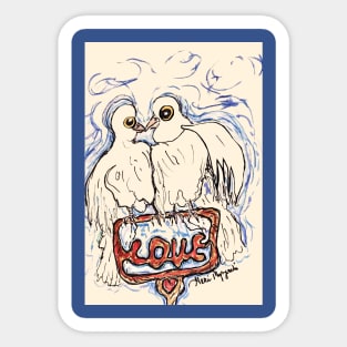 Love Birds Sticker